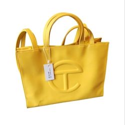 NEW Telfar Medium Shoppinh Bag-YELLOW 