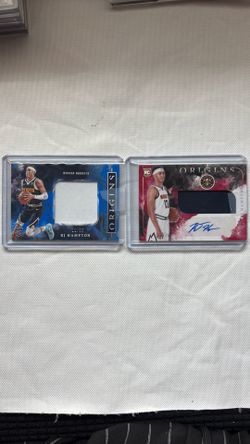 RJ Hampton Panini Origins RC Patch Auto Card Lot