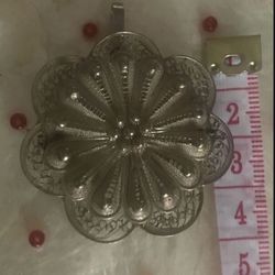 🍀NEW 925 Heavy Sterling Silver Brooch/Pendant TODAY $95 🎈