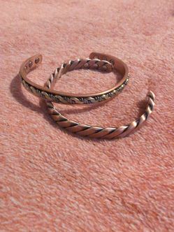 Copper cuff magnetic bracelets