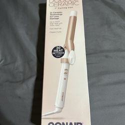 Double ceramic curling iron