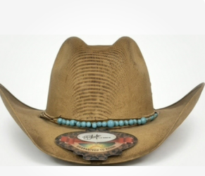 Pugs Apparel Western Straw Cattleman Cowboy Hat Handcrafted In Mexico NWT