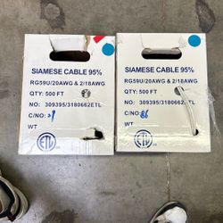 RG59U / 20awg  Siamese Cable 
