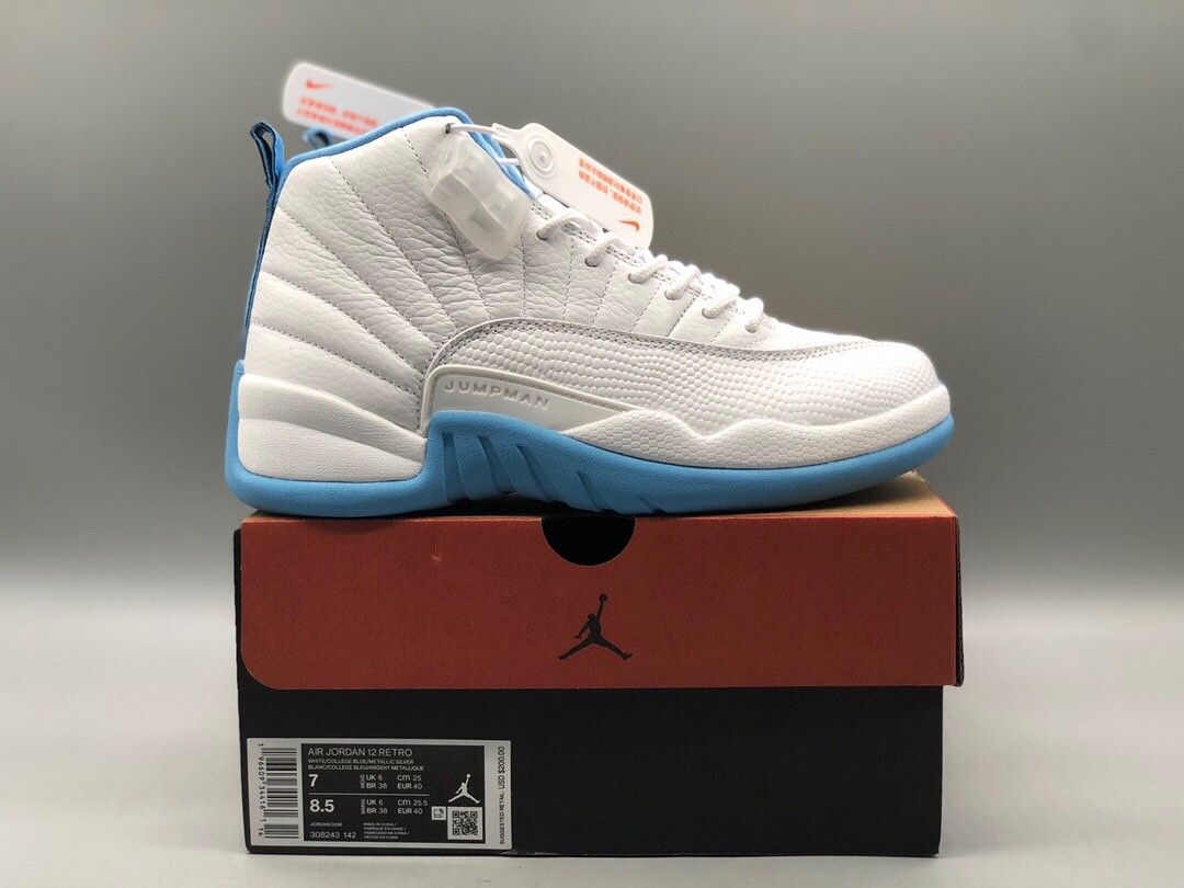 Air Jordan 12S Retro White Univ Blue