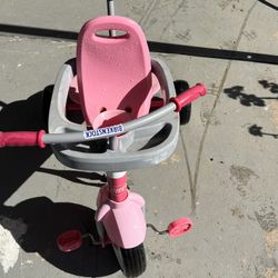 Pink Radio flyer toddler bike/ push bike