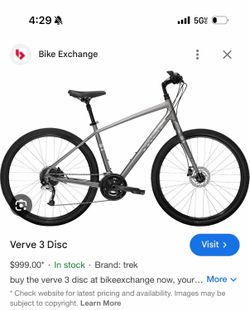 TREK VERVE 3 DISC M METALLIC GUNMETAL
