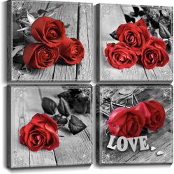 Red Rose Wall Art