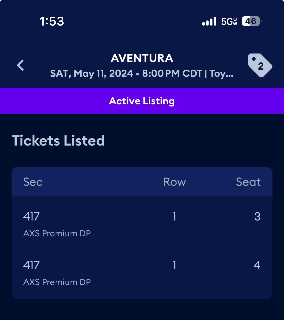 Aventura Tickets