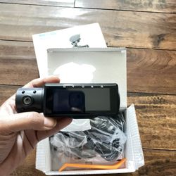 4K+1080P+1080P 5.8GHz WiFi Dash Cam Front and Rear Inside, Free 64G SD Card, 4K UHD 3 Channel, 360° All Sides Dashcam, G-Sensor, Night Vision, WDR, 24