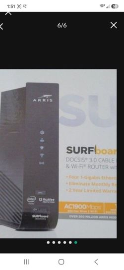 Cable Modem and Wifi Arris Surfboard DOCSIS 3.0