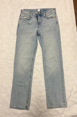 Straight Regular Fit Mid Waist Jeans