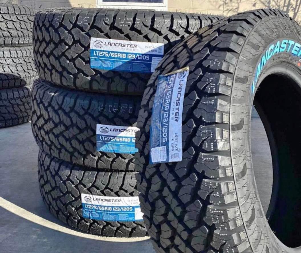 275/65/18 Lancaster A/T Set of New Tires Installed and Balanced Llantas