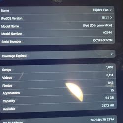 iPad (10th generation) 64 GB