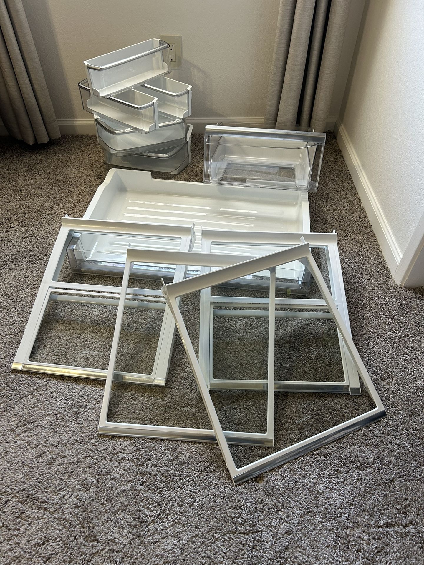 Refrigerator Glass Shelves, Drawers And Bins - See Description For Info/Prices