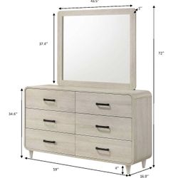 NEW Dresser and Mirror