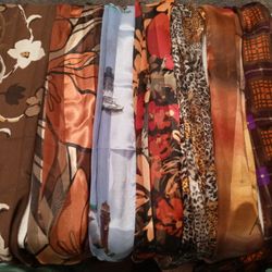 Seven Different Style Scarves