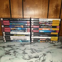(22) Hobbit Cars Racing kingdom hearts and more Playstation 2 ps2 video game lot no console just games