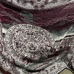 Aztec Calendar Large Blanket/tapestry