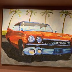 Acrylic on canvas artist original painting 60”x40”