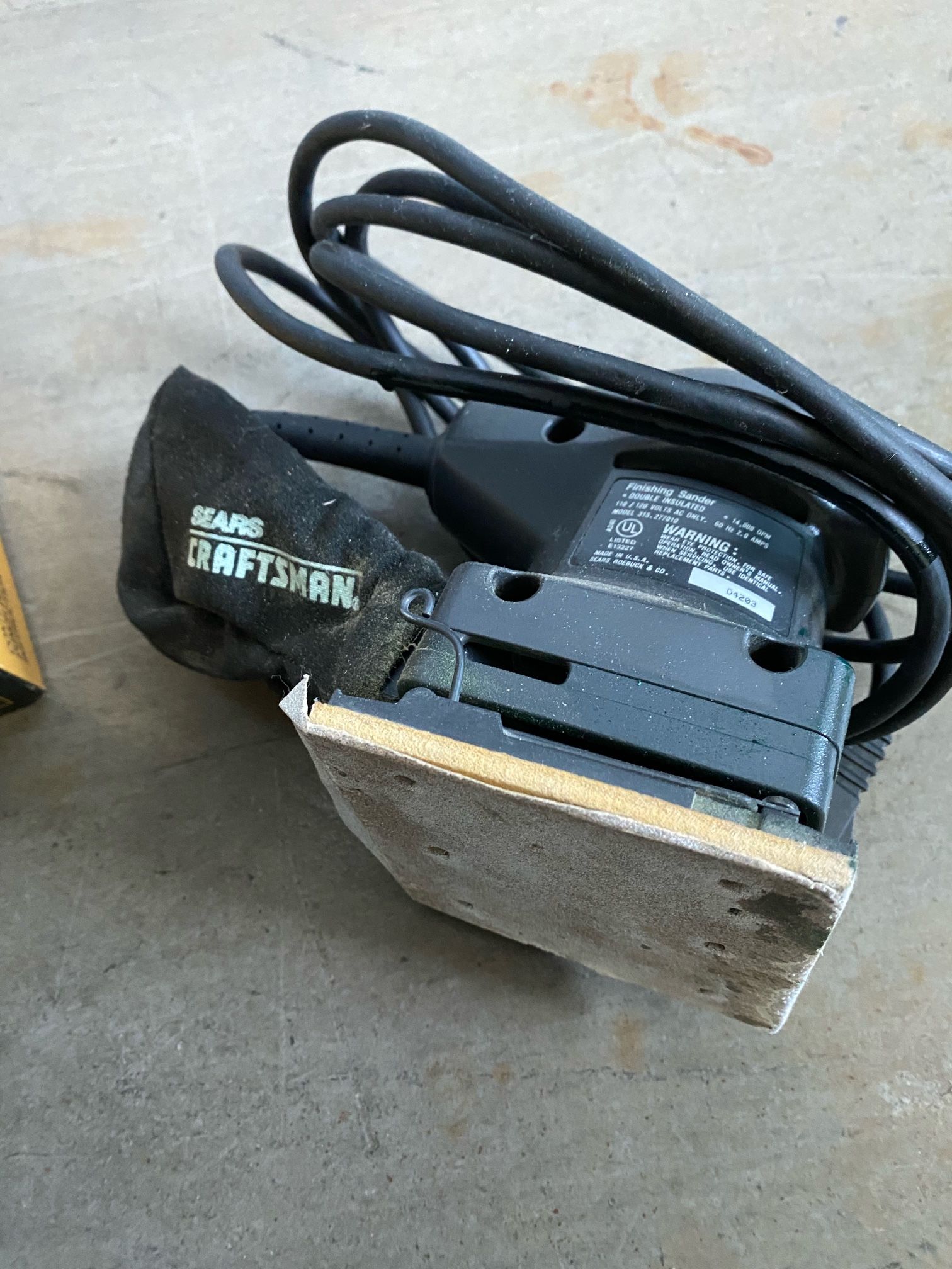 Craftsman 1/4 Sheet Dustless Finishing Sander
