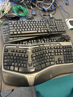 Electronic connectors, power strip, keyboards, mouse