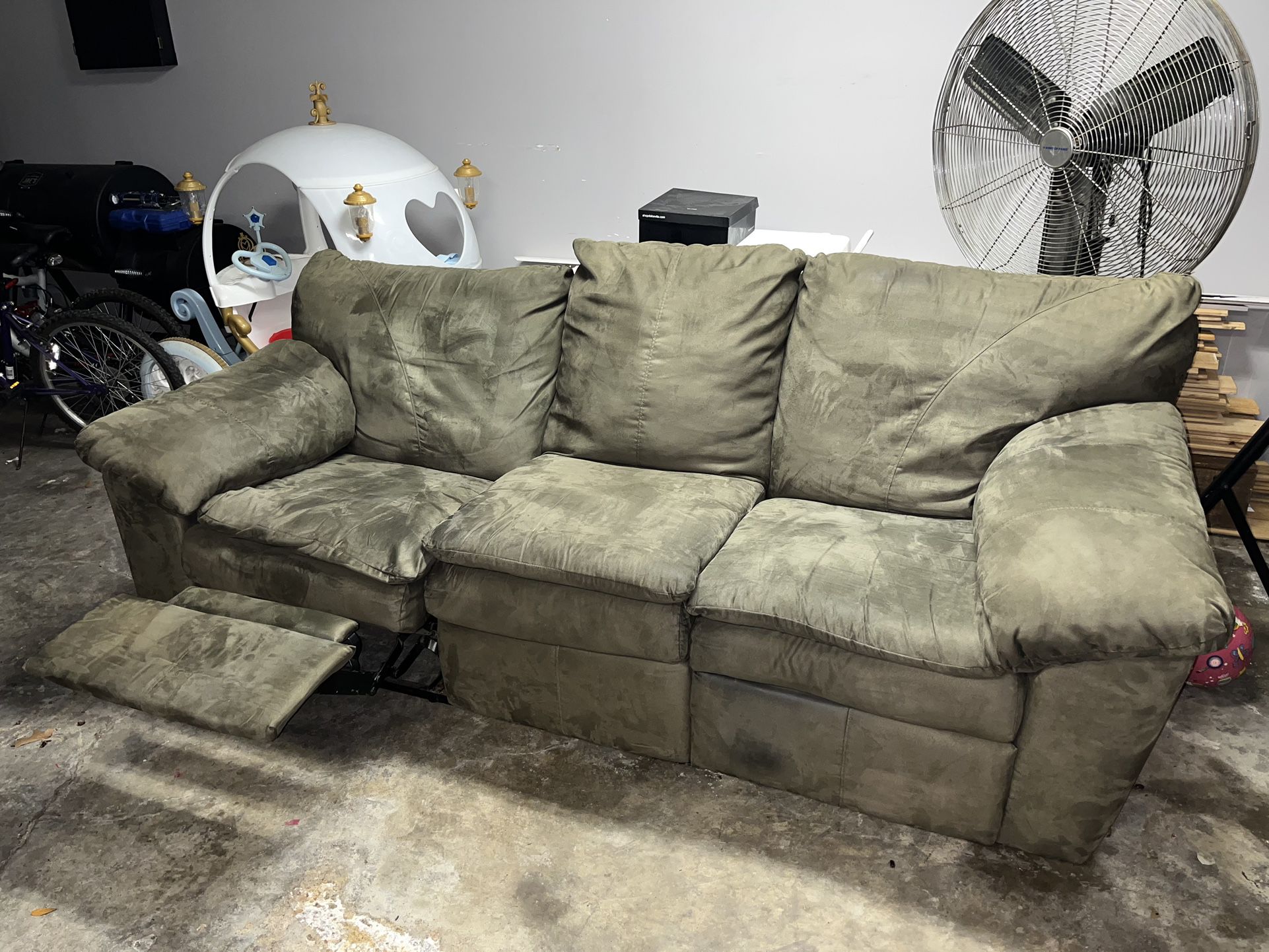 Sofa With Recliner $60