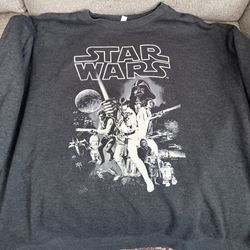 Star Wars Crewneck Sweatshirt - Men’s 2XL - Dark Gray