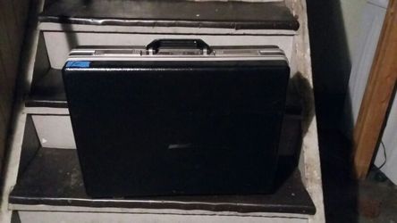 Black briefcase