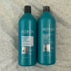 Redken Extreme Length Shampoo & Conditioner Set XL 34oz Bottles- BRAND NEW NEVER OPENED