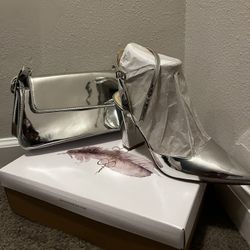 Matching Silver Purse & Shoe (Women’s Size 11) 