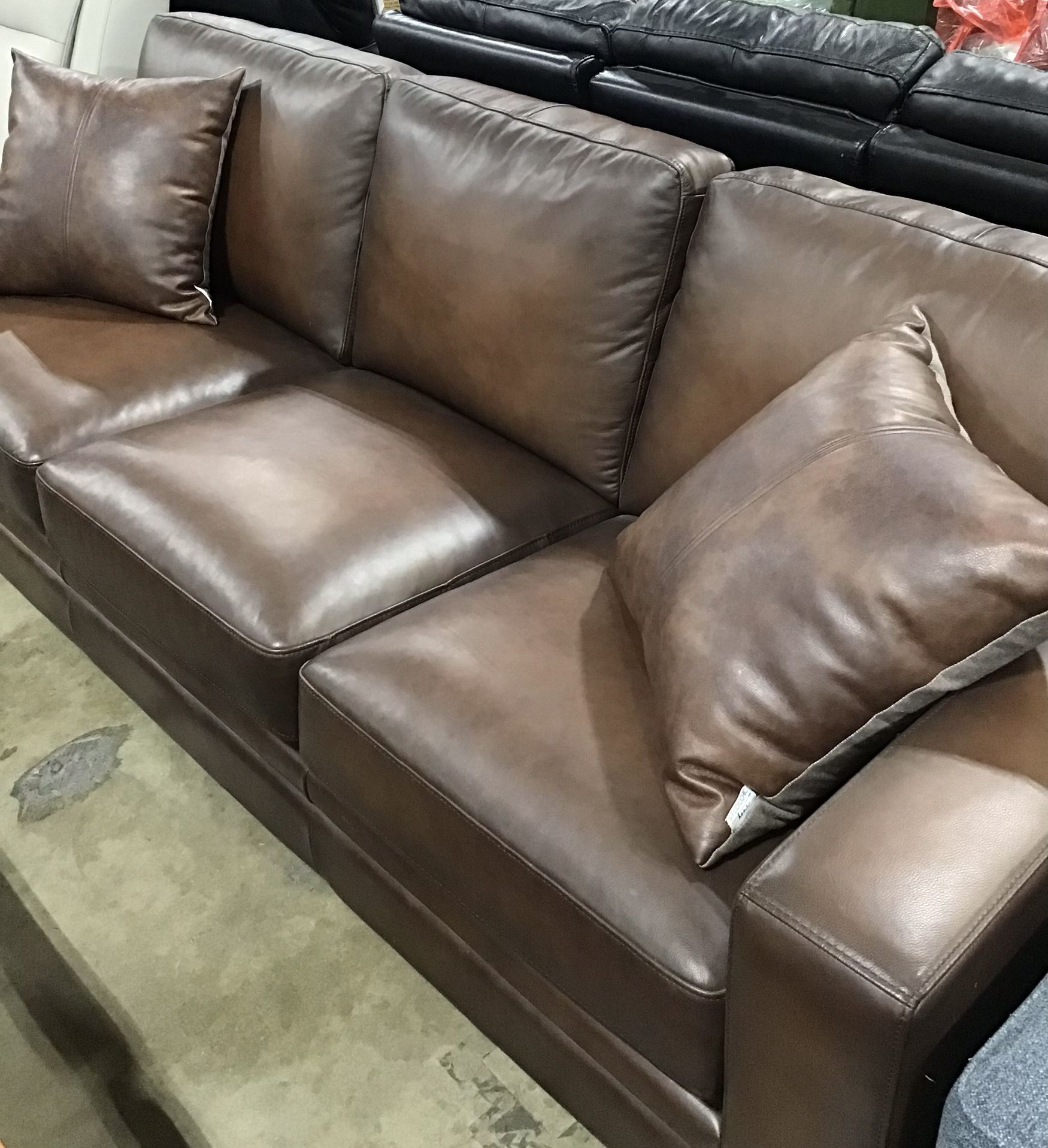Top Grain Leather Sofa 