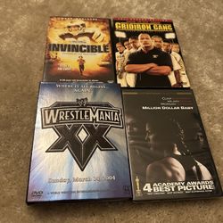 4 DVD's For $15