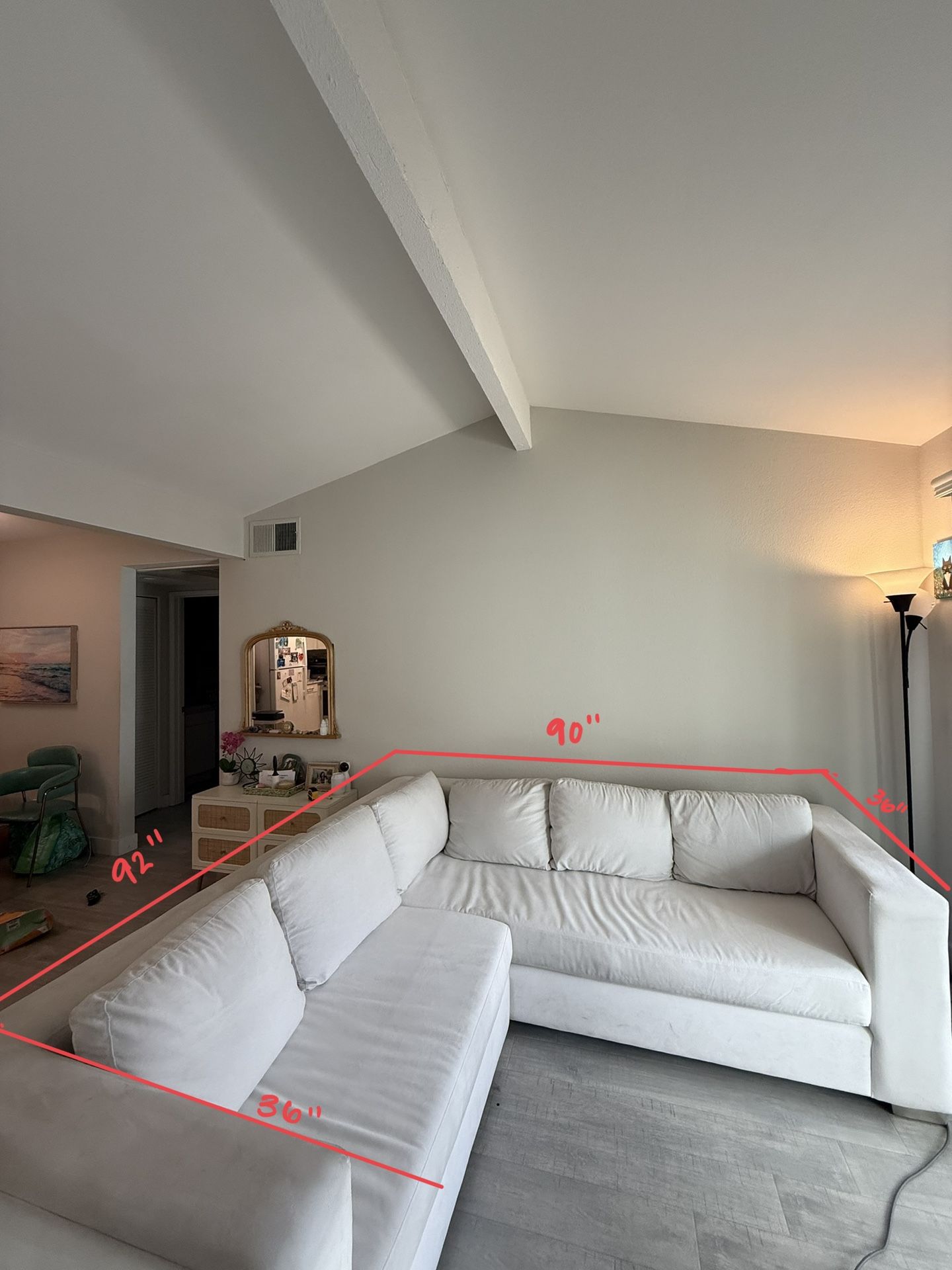 Large White Sectional Sofa