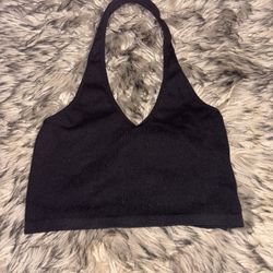 Bozzolo Black Crop Top 