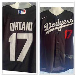 Shohei Ohtani #17 Youth Los Angeles Dodgers Nike Blue Black White Jersey Small Medium Large X-Large