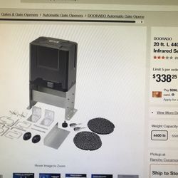 DOORADO 20ft. L 4400 lbs . Sliding Gate Opener Kit with Infrared Sensors (Model#SGO-4400-00)