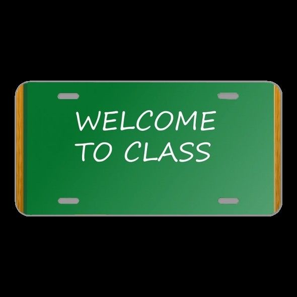License Plate Novelty Car Front Back To School Classroom School Back