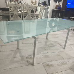 calligaris Tempered Glass Table 