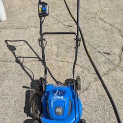 KOBALT 19-inch Electric Battery-Powered Lawn Mower WITH TWO 40V BATTERIES AND CHARGER!