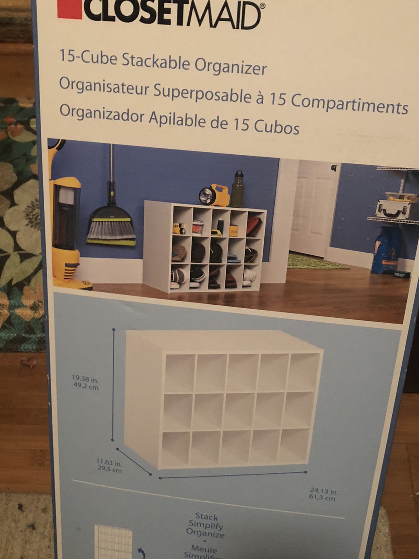 15 cube stackable organizer