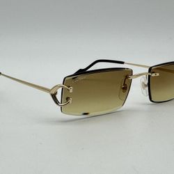 CLASSIC C DE CARTIER C DECOR GOLDEN SUNGLASSES CT0465S NEW 100% GENUINE ~$1480