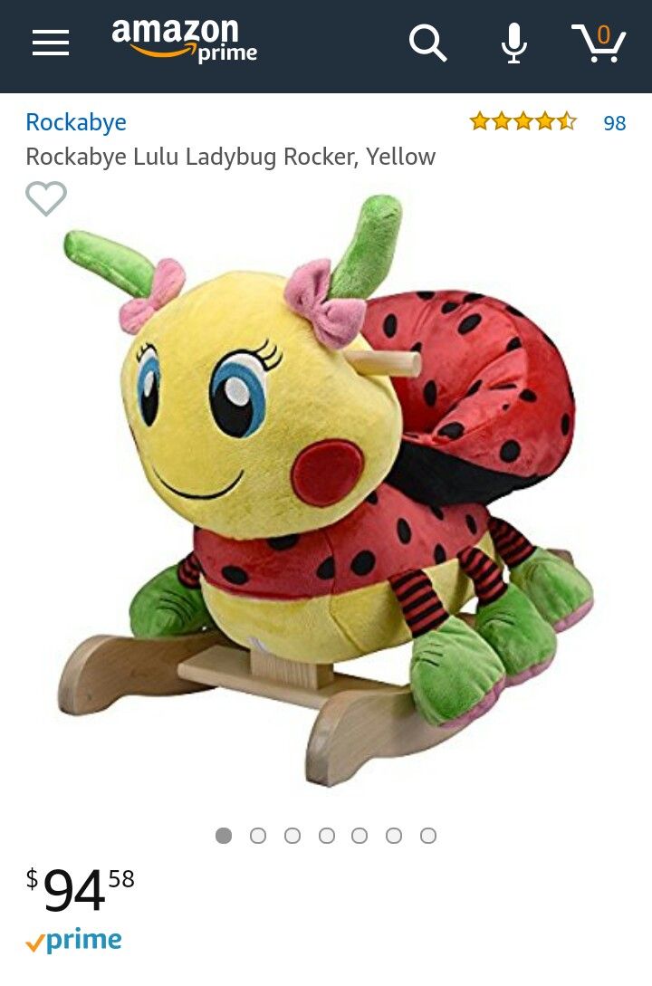 Rockabye Rockers Musical Rocking Horse Caterpillar Rattle Plush