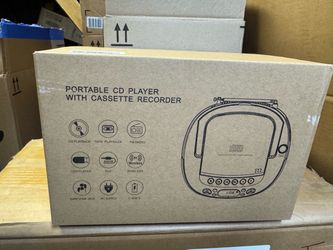 Portable CD and cassette player