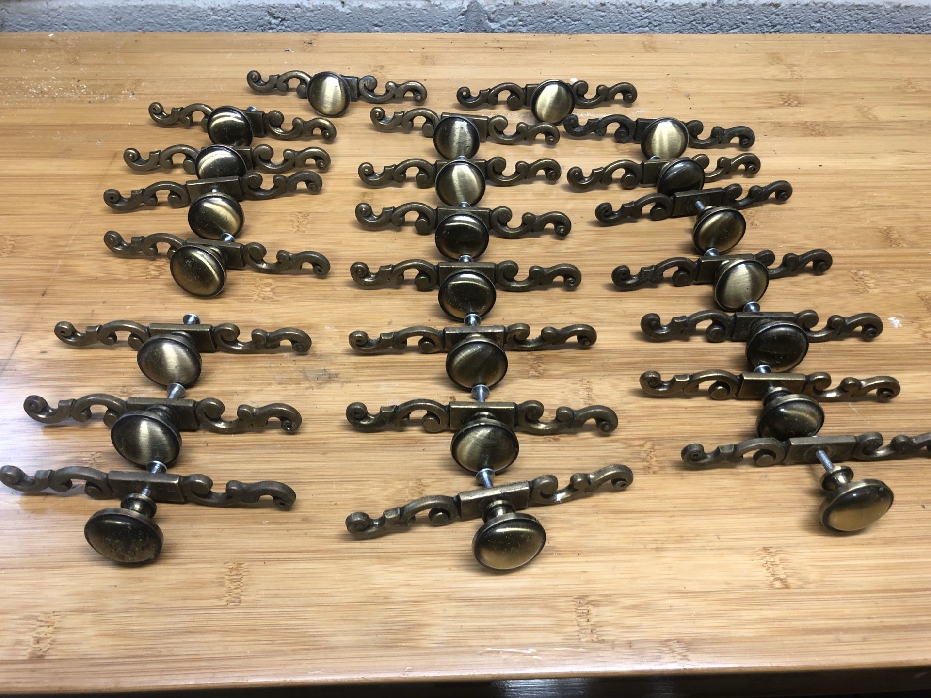 Kitchen cabinet scroll knobs