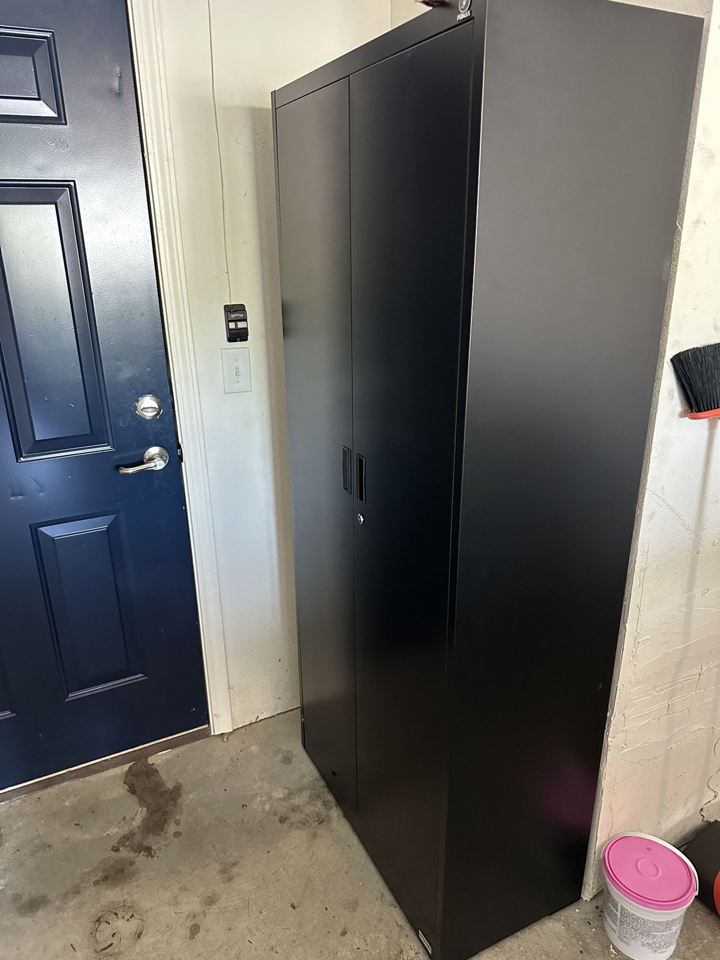 Fedmax Metal Garage Storage Cabinet - 71-inch Tall Large Steel Utility Locker with Adjustable Shelves & Locking Doors - Garage Cabinets for Tool Stora