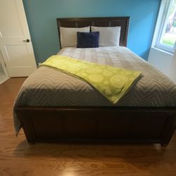 Queen Sized Bed Frame/Mattress & Matching Tall Dresser - Weston 33326 $250 - Motivated To Sell