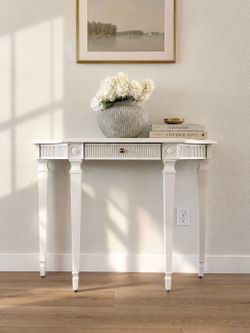 Refinished Bombay Console Table | Nancy Meyers Style Entry Table | Hall Table