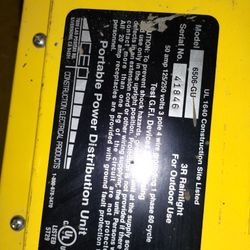 50 Amp 125/250 Volts Portable Power Distribution Unit.