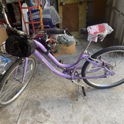 Adult Bicycle With Front Bag and Manual - Virtually Brand New