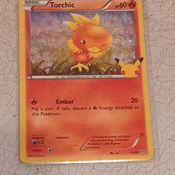 Pokemon Torchic 11/25 HOLO 25th Anniversary Mcdonalds Promo 2021 Card 